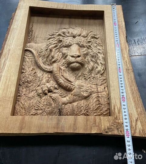 Картина из массива дерева на заказ