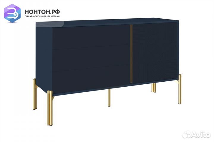 Комод Омри морской синий / матовый темно-синий соф