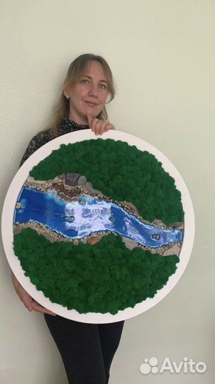 Панно на круглой основе D-40