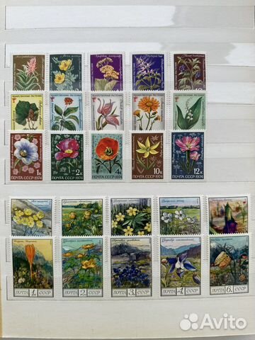 Марки СССР флора 1960-1993