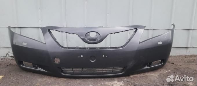 Тойота Камри 40 бампер передний с омывателями 2006