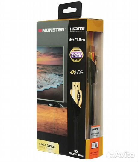 Hdmi-кабель Monster UHD Gold (1,2 м)