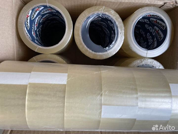 Скотч прозрачный, коричневый Unibob 600