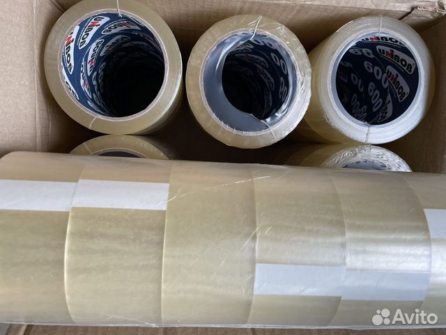 Скотч прозрачный, коричневый Unibob 600