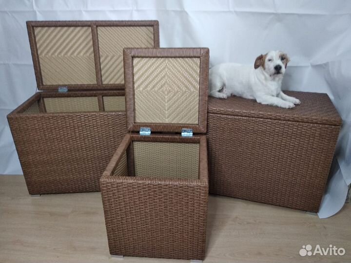 Корзины, ящики (ротанг)