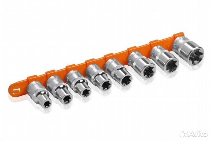 Набор головок 8 предметов (1/2) звездочек E10-24