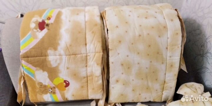 Бортики +балдахин в детскую кроватку