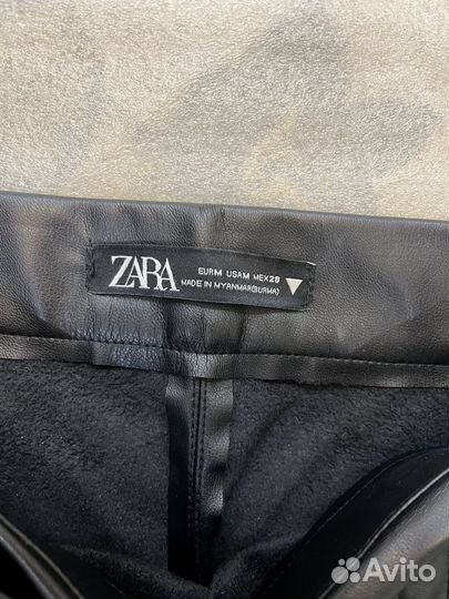 Юбка экокожа zara