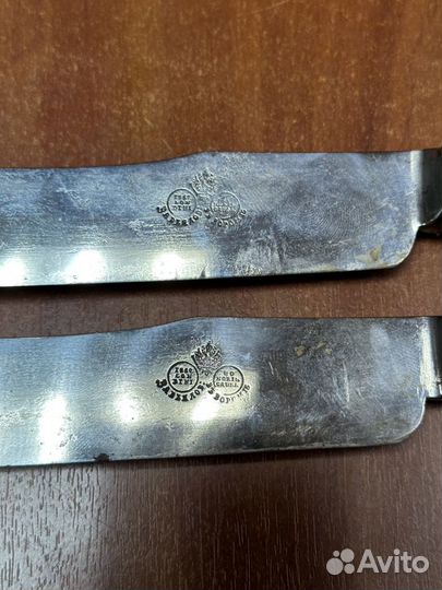 Ножи столовые Завьялов в Ворсме, серебро 84 пробы