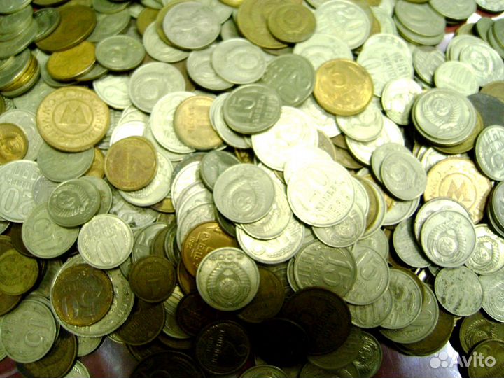 Мелочь СССР в куче на вес по 1кг