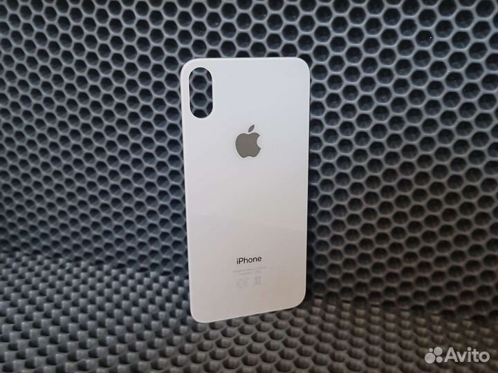 Заднее стекло iPhone X белое