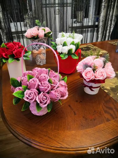 Мыльные розы, букеты на любой вкус и под заказ