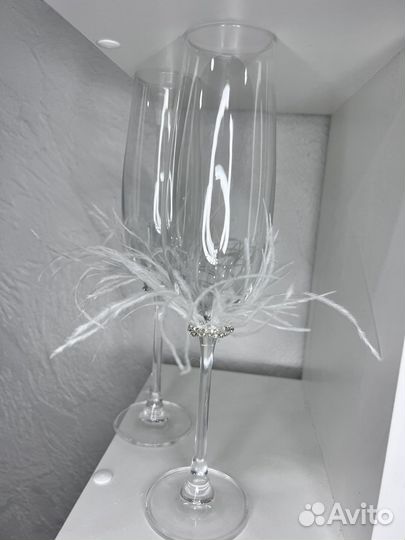 Бокалы для свадьбы фужеры свадебные