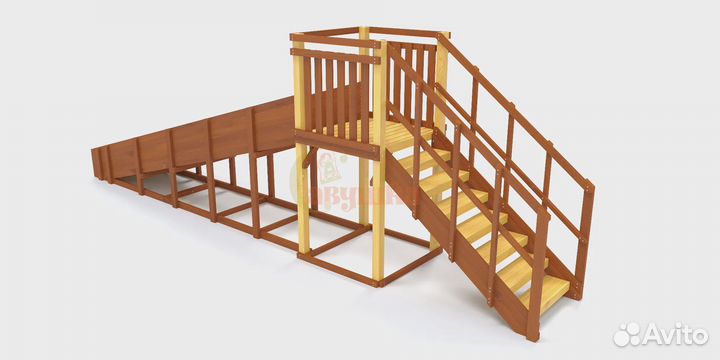 Зимняя горка Савушка Зима 2 (скат 5 метров)