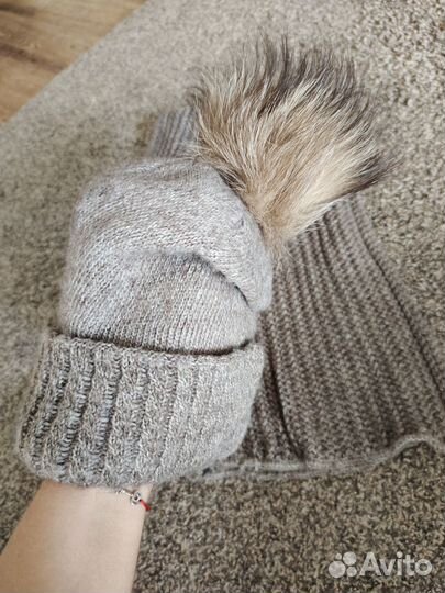 Шапка+шарф, зима