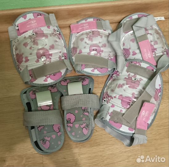 Роликовые коньки детские + защита+ шлем