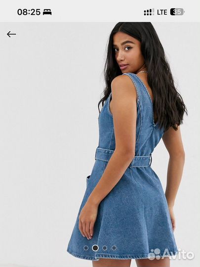 Джинсовый сарафан ASOS xs