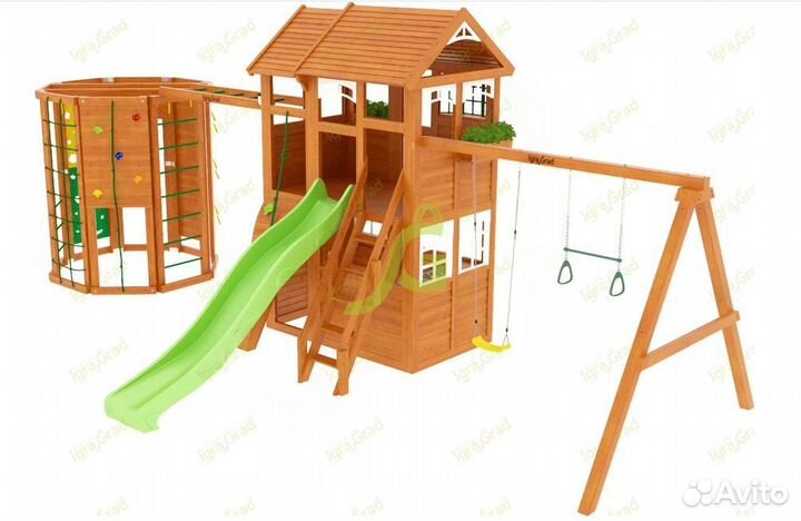 Детская площадка Клубный домик 2 с WorkOut Luxe