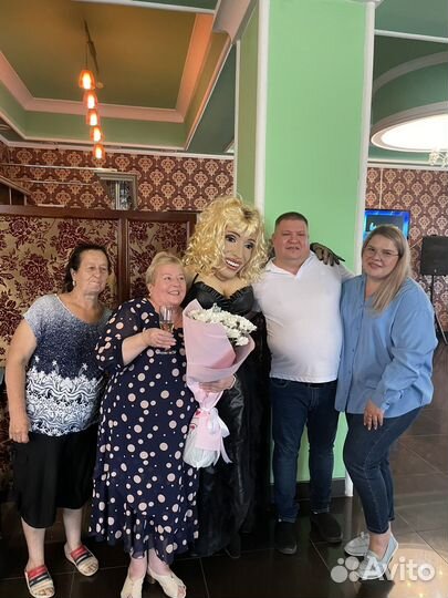 Поздравление ростовая кукла Ирина Аллегрова