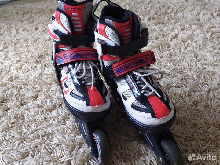 Роликовые коньки детские раздвижные с защитой