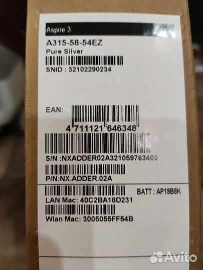 Acer aspire 3 core i5 новый