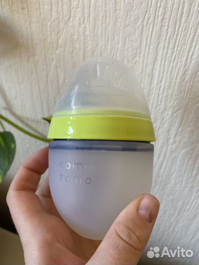 Молокоотсос avent ручной и бутылочка comotomo