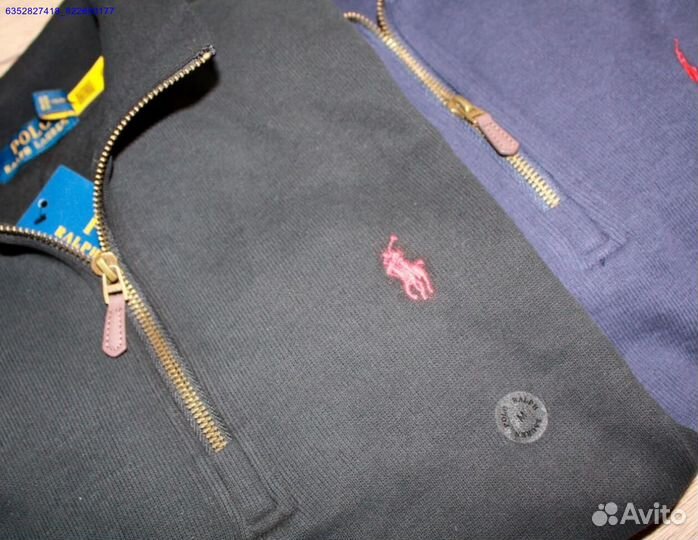 Polo Ralph Lauren джемпер полузамок черный (Арт.37459)