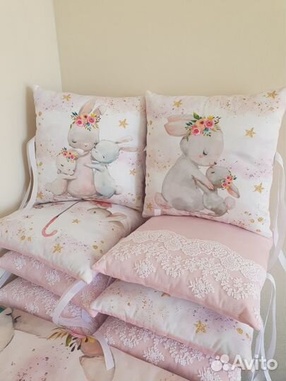 Бортики в детскую кроватку новые