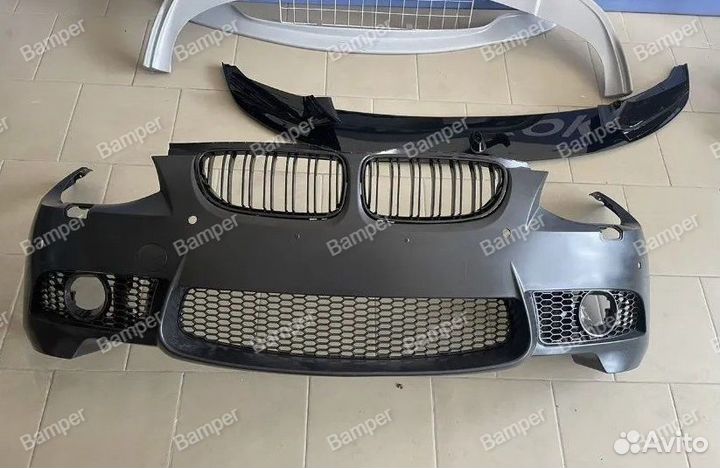 Бампер передний bmw e92 рест с ноздрями