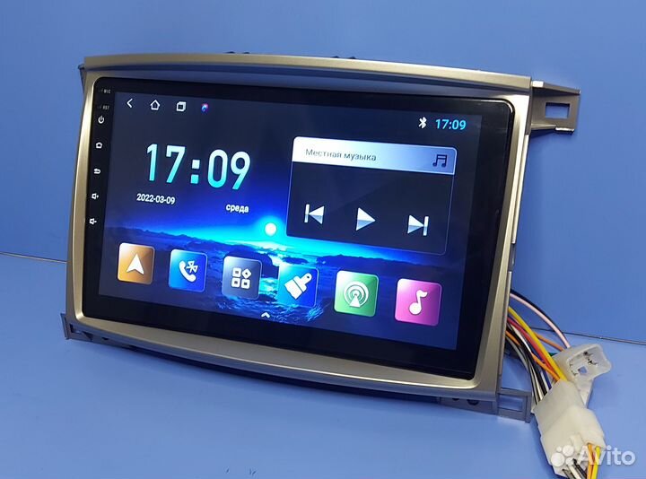 Магнитола android Toyota Land Cruiser 03-07 10