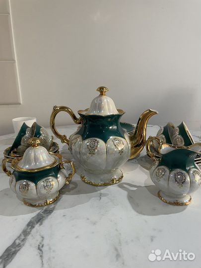 Фарфоровый чайный сервиз гдр
