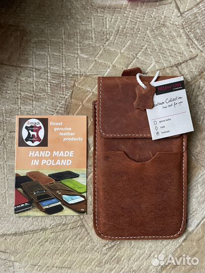 Чехол для телефона поясной кожа