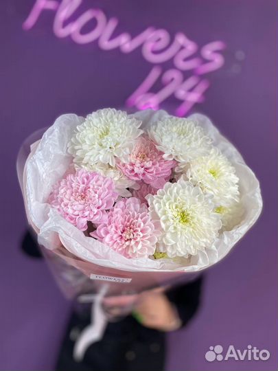 Букеты Хризантема Flowers124 Доставка Красноярск