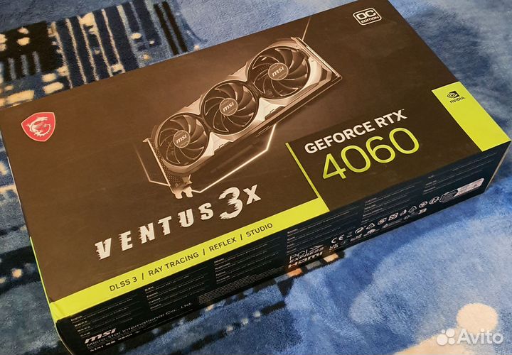 Видеокарта MSI RTX 4060 Ventus 3x oc новая