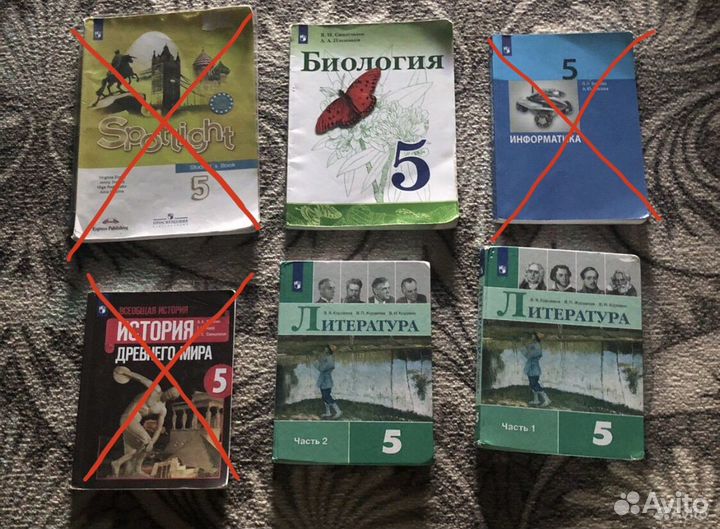 Учебники и рабочие тетради 5 класс