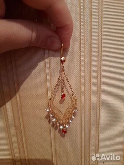 Сережки бижютерия