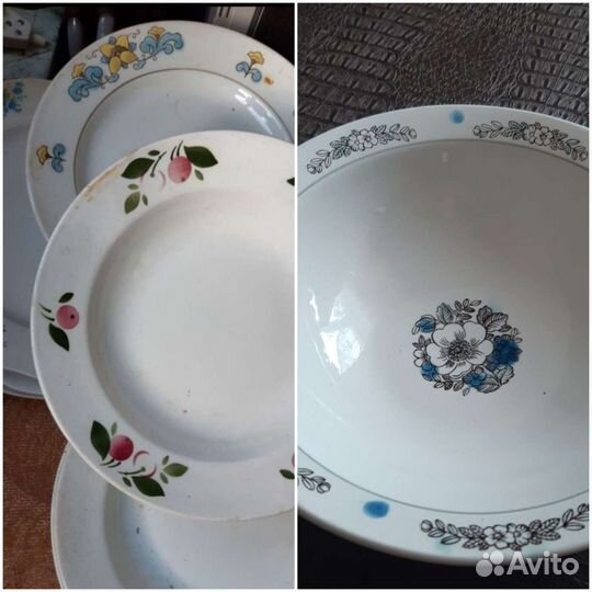 Тарелки и блюдо СССР