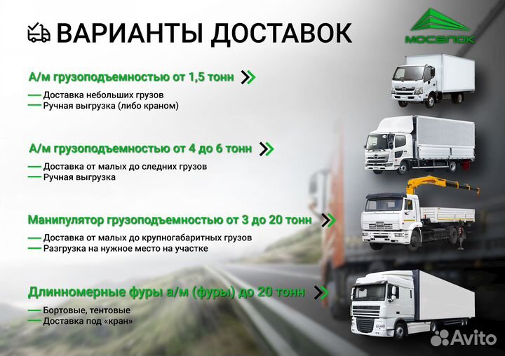 Керамический блок(крупноформатный) c доставкой в м
