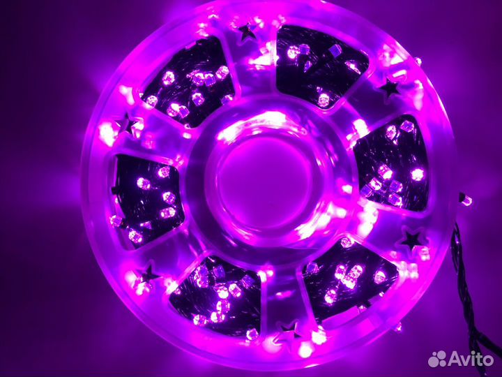 Уличная светодиодная гирлянда 50м разные цвета