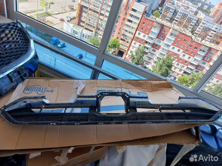 Решетка переднего бампера haval f7x