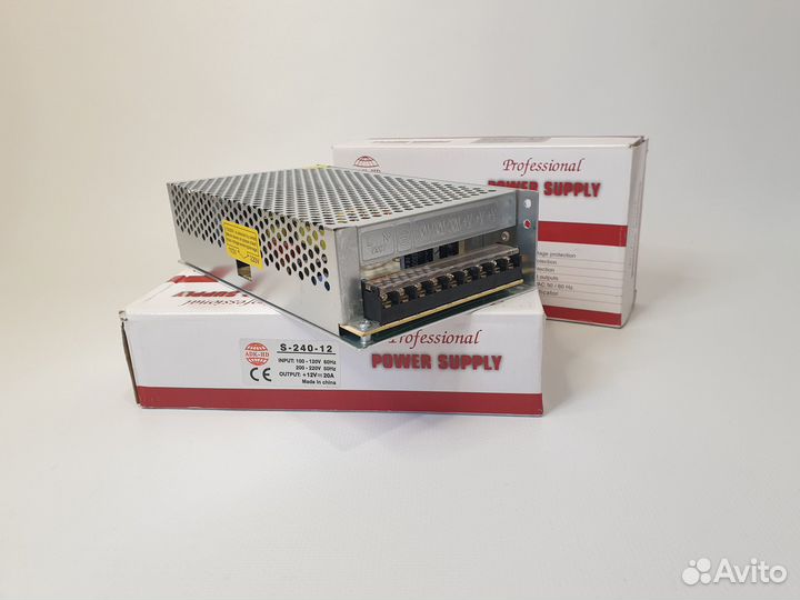 Блок питания 12В 240 Вт 20 А импульсный