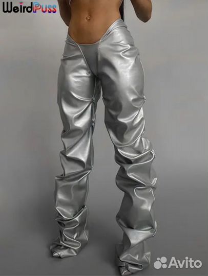 Серебряные штаны y2k