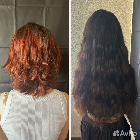 Наращивание волос модель