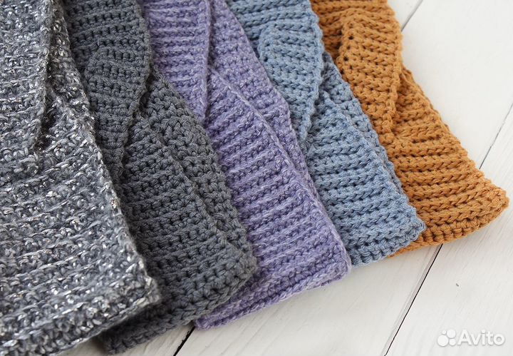 Повязка на голову вязаная