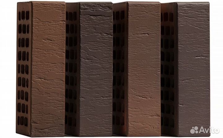 Кирпич облицовочный volgabrick №82 флэш рустированный