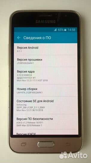 Samsung Galaxy J1 (2016) SM-J120F/DS, 8 ГБ