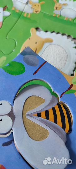 Развивающий пазл-гигант тактильный