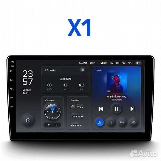 Мощная Android Магнитола teyes X1 с Симкартой