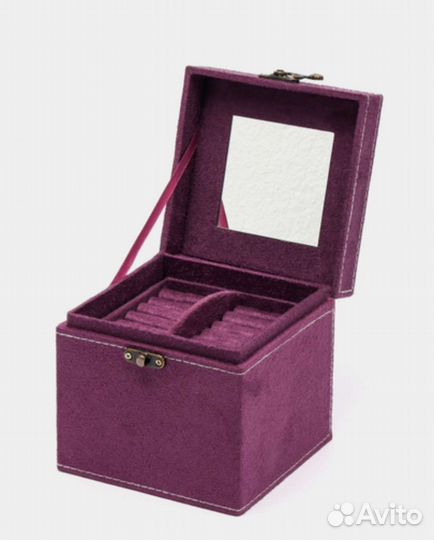 Шкатулка для украшений бархатная