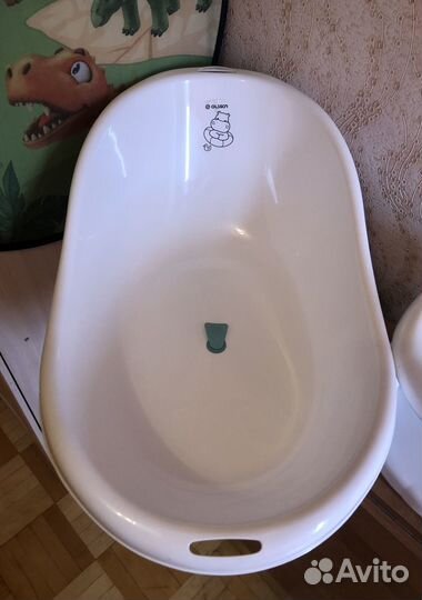 Ванночка для купания с горкой,стульчик